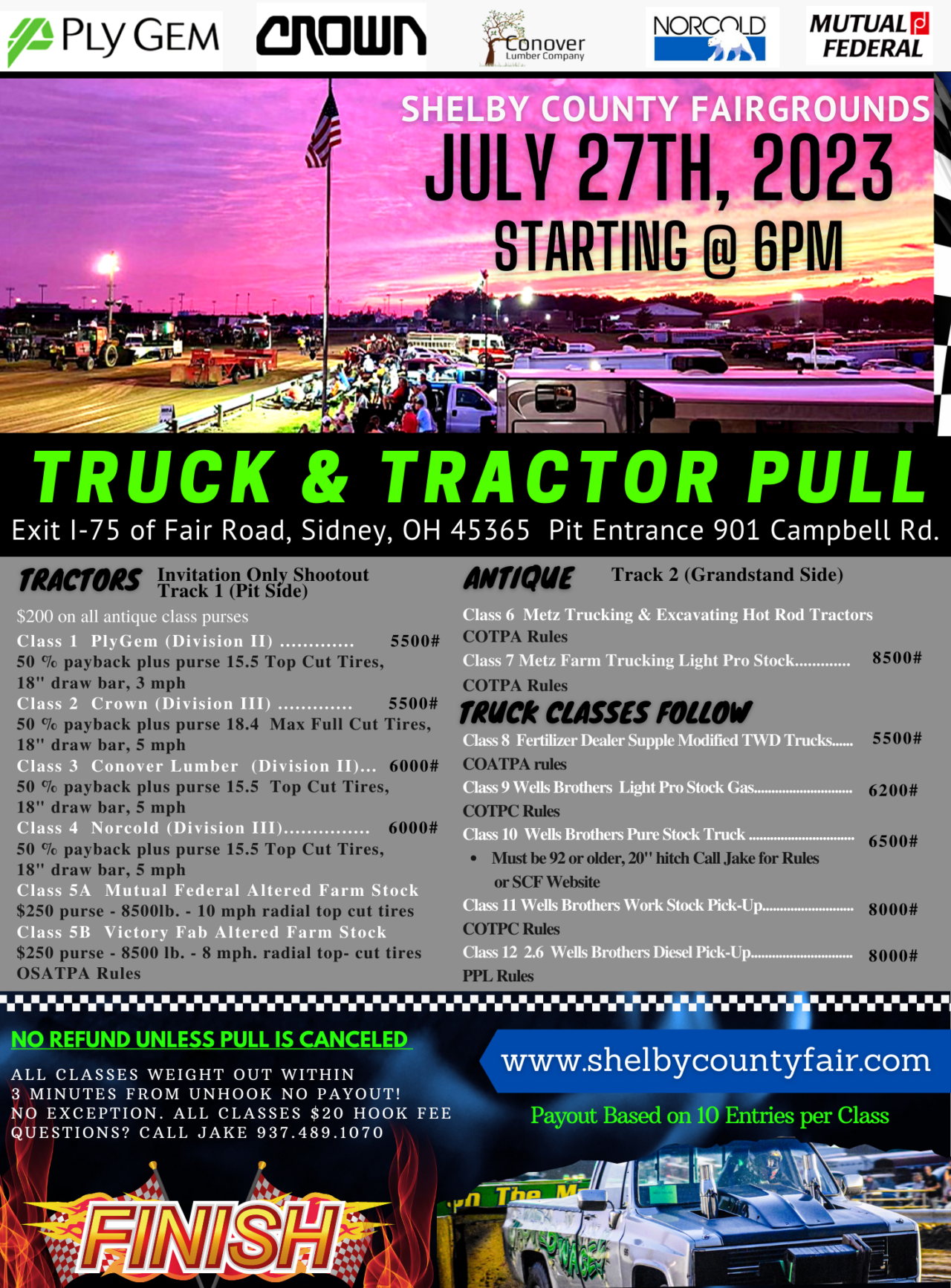 Tractor Pulls Shelby County Fair