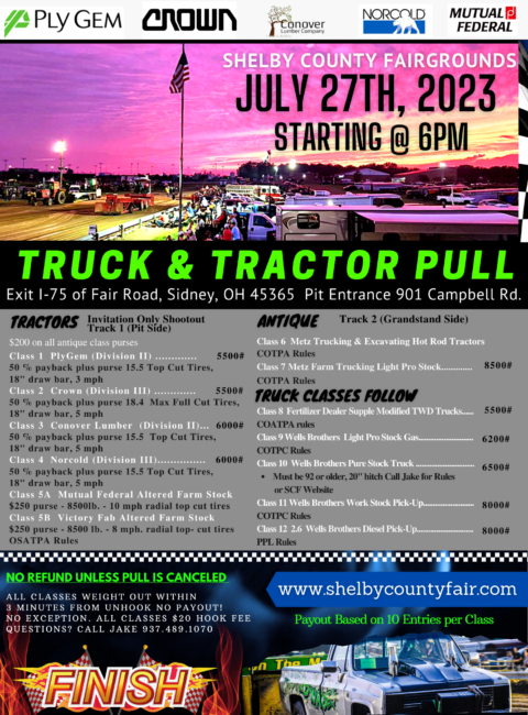 Tractor Pulls | Shelby County Fair