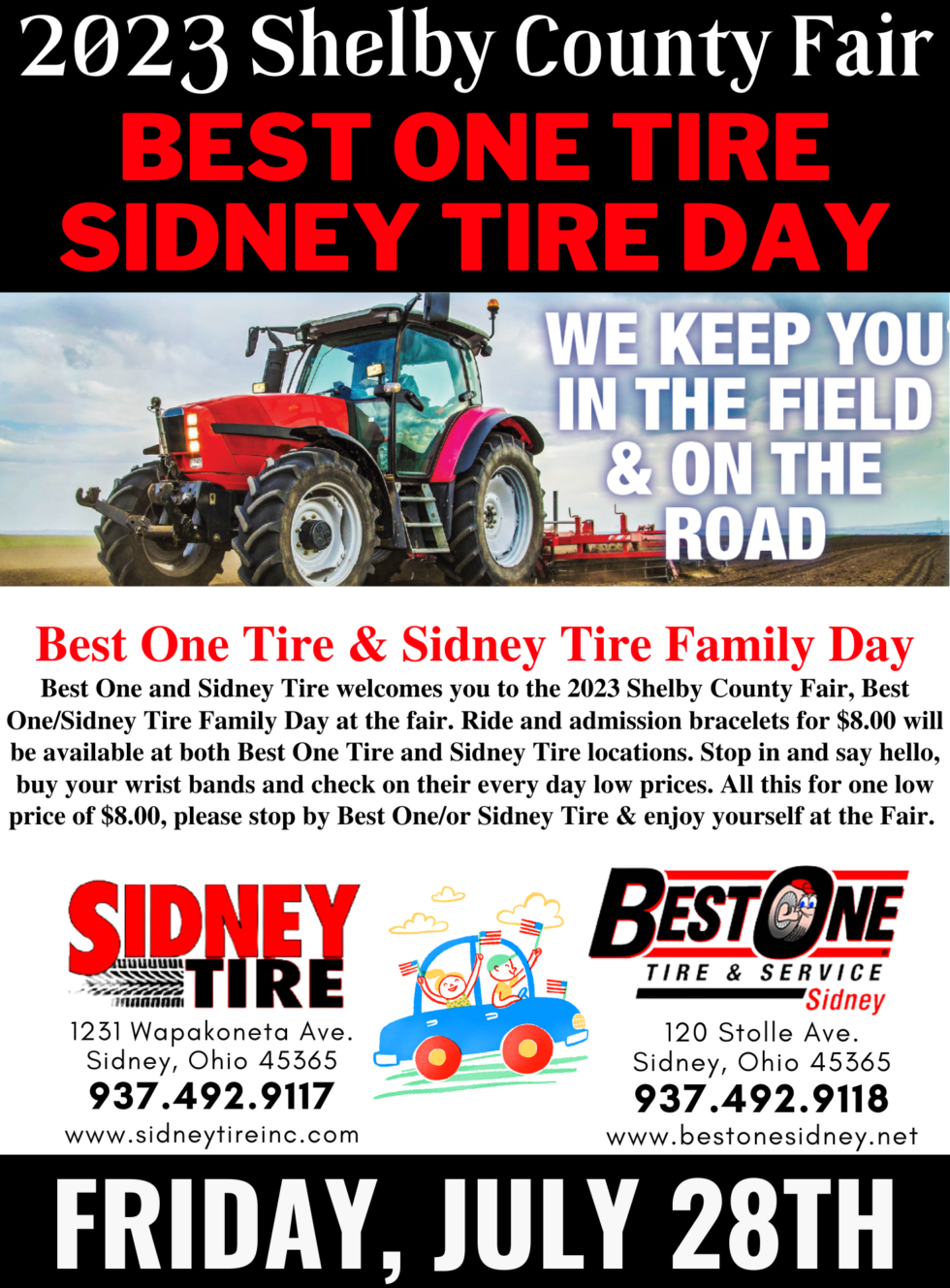 Best One Tire/Sidney Tire Day Shelby County Fair